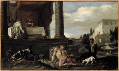 La parábola de Lázaro y el hombre rico de Nikolaus Knüpfer