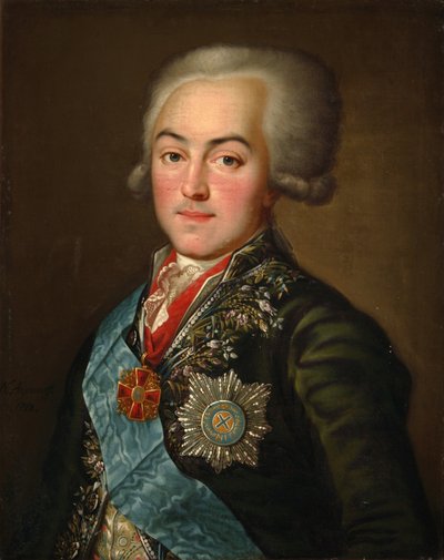 Retrato del Conde Nikolai Petrovich Sheremetev 1751-1809, 1798 de Nikolay Ivanovich Argunov