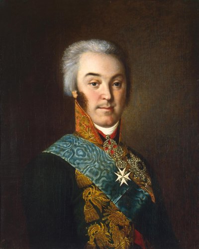 Retrato del Conde Nikolai Petrovich Sheremetev 1751-1809, 1800s de Nikolay Ivanovich Argunov