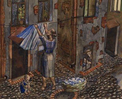 Patio antiguo, 1930 de Nikolay Ivanovich Evgrafov