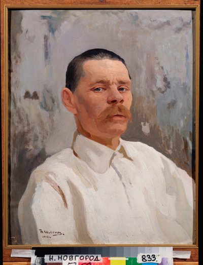 Retrato del escritor Maxime Gorki (Gorki) (1868-1939) de Nikolay Pavlovich Shlein