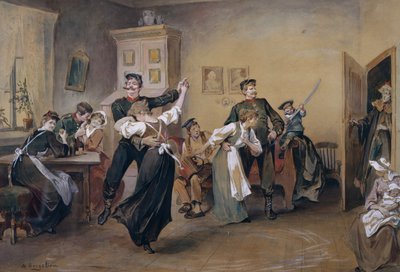 Baila en el desván de Nils Bergslien