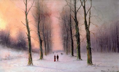 Escena de Nieve - Parque Wanstead de Nils Hans Christiansen