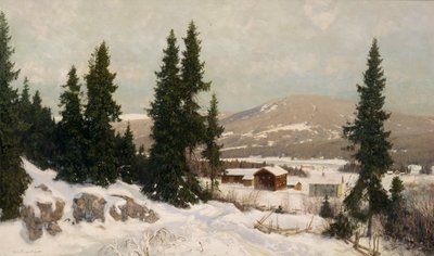 De Osterdalen (óleo sobre lienzo) de Nils Hansteen
