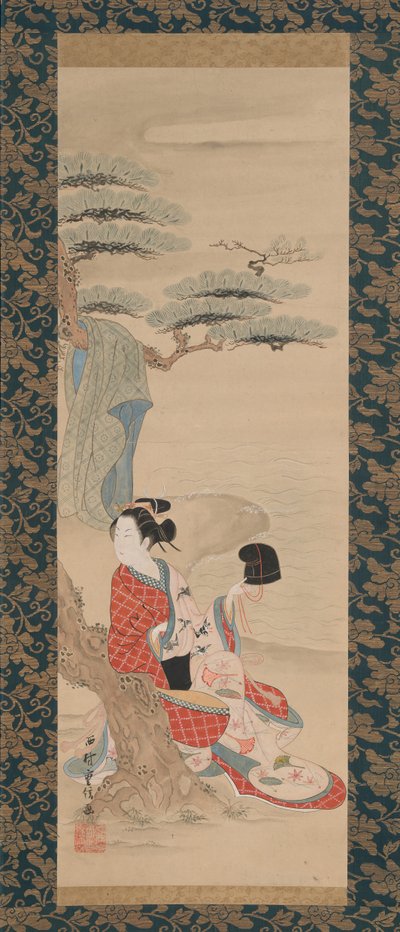 La doncella de la salmuera Matsukaze de Nishimura Shigenobu