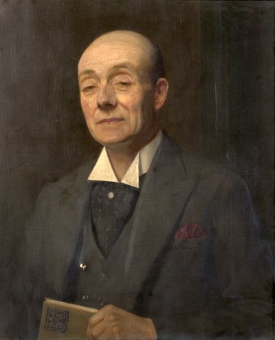 Edward P. Day, Maestro de la Escuela Primaria Pública de Bingham (óleo sobre lienzo) de Noel Denholm Davis