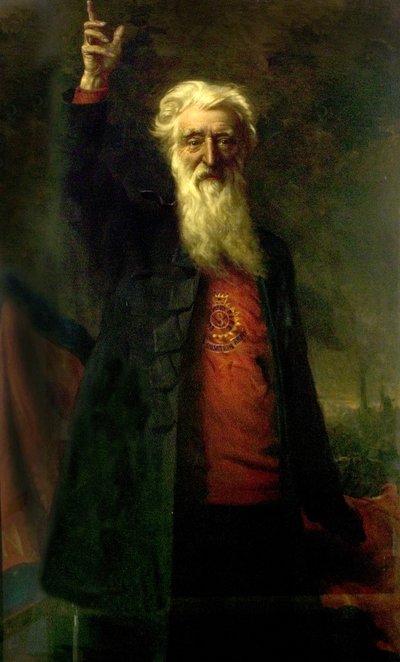 General William Booth, fundador del Ejército de Salvación (óleo sobre lienzo) de Noel Denholm Davis
