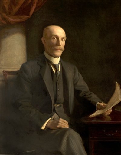 Sir John T. McCraith, JP (óleo sobre lienzo) de Noel Denholm Davis