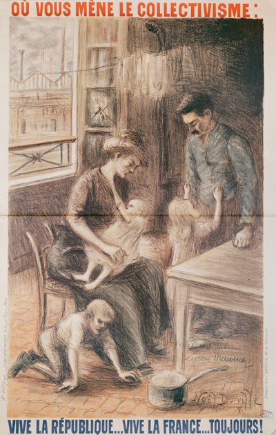 Casa de un Trabajador de Fábrica, cartel electoral, 1909 de Noel Dorville