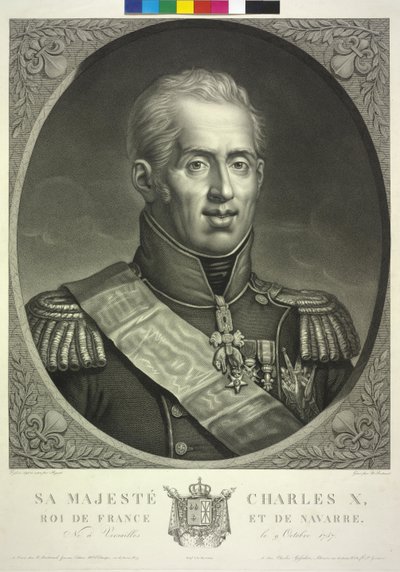 Rey de Francia Carlos X de Noel Francois Bertrand