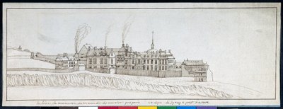 La Abadía de Montmartre, con chimeneas humeantes de Noel Gasselin