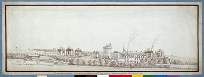 El Castillo de Vincennes, con chimeneas humeantes de Noel Gasselin