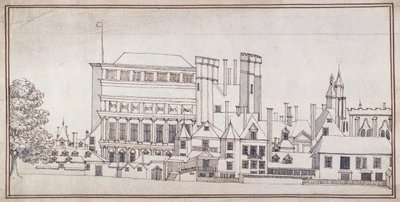 Whitehall con la Puerta de Holbein y la Casa de Banquetes de Inigo Jones, c.1677 de Noel Gasselin