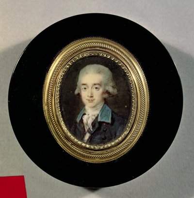 Retrato en miniatura del Conde Hans Axel von Fersen (1755-1810) de Noel Halle