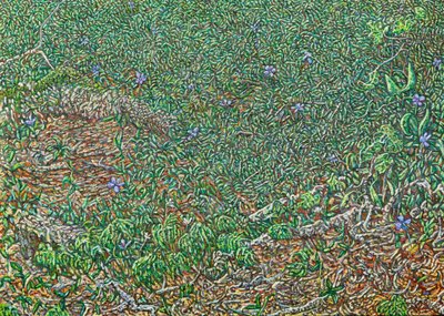 Enzilbett, 2023 (óleo sobre lino) de Noel Paine