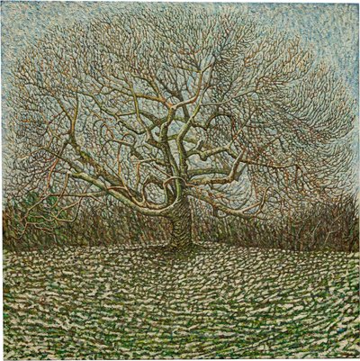Árbol del último invierno, 2023 (óleo sobre lino) de Noel Paine