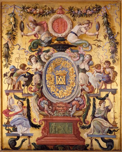 Panel decorativo del gabinete de la meilleraye marechale del Pavillon de l