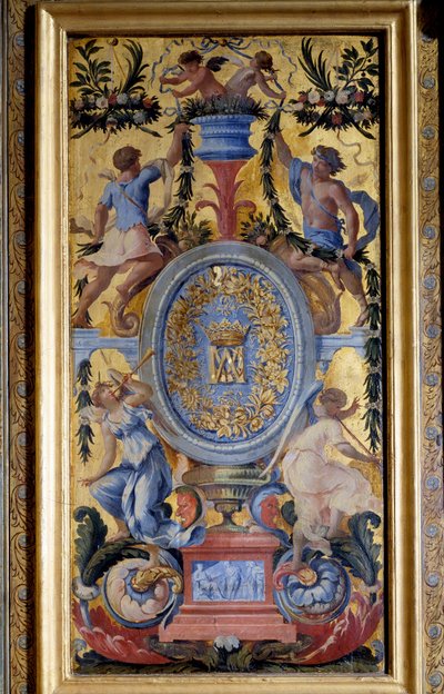 Panel decorativo del gabinete de la Marechale de La Meilleraye realizado por Noel Quillerier (1594-1669) de Noel Quillerier