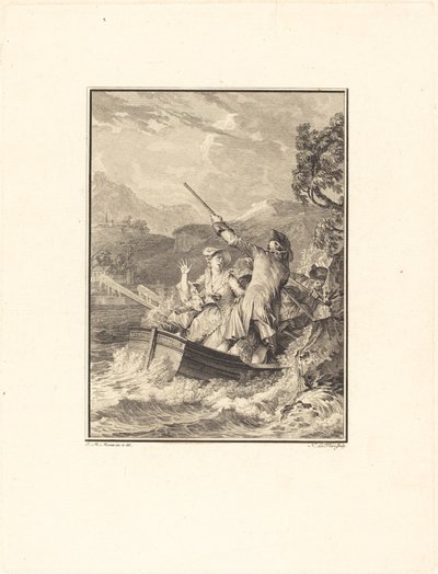 La barca de Noël Le Mire after Jean Michel Moreau