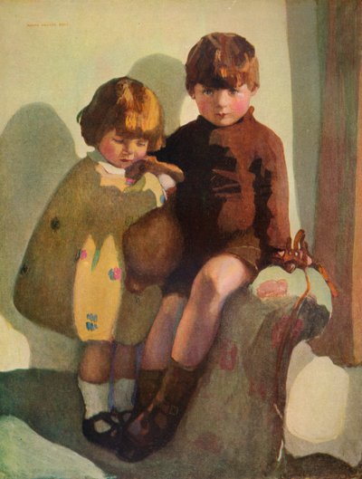 Ian y Rosemary, c1923 de Norah Neilson Gray