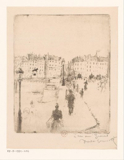 Vista del Pont Neuf en París de Norbert Goeneutte