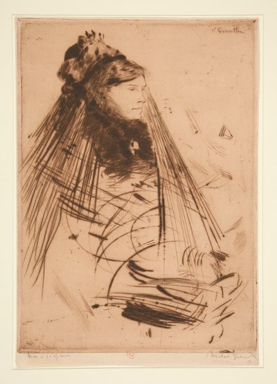 dama de luto de Norbert Goeneutte