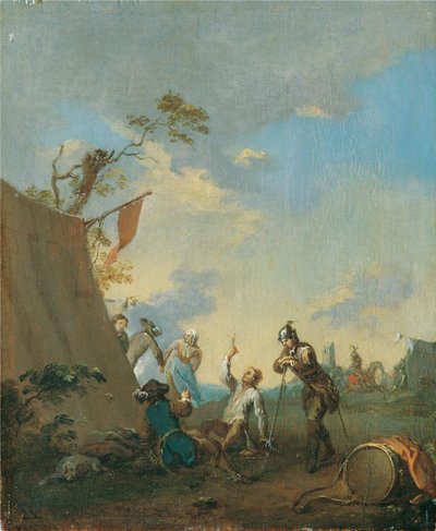 Soldados en el campamento de Norbert Grund