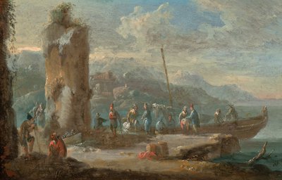 escena del puerto sur de Norbert Grund