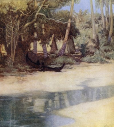 Una laguna en Nueva Florida, Islas Salomón de Norman Hardy