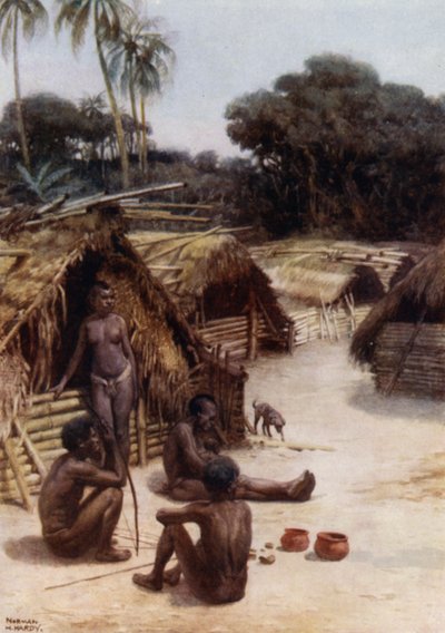 Un pueblo en Santo, Nuevas Hébridas de Norman Hardy