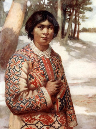 Una Mujer Ostiak, Siberia de Norman Hardy