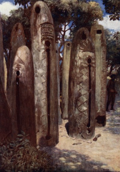 Arboleda de tambores en Mele, Nuevas Hébridas de Norman Hardy