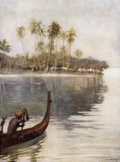 Temprano en la Mañana, Gavutu, Islas Salomón de Norman Hardy