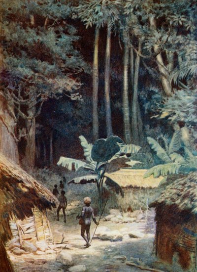 En las profundidades de un bosque melanesio, 1908 de Norman Hardy