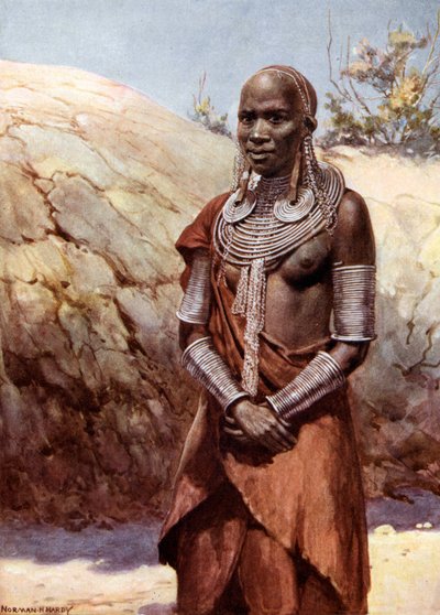 Mujer Masai: África Oriental Británica de Norman Hardy