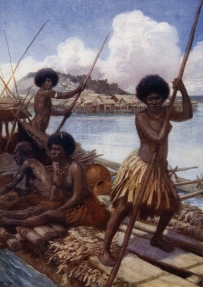 Al mercado, Nueva Guinea Británica de Norman Hardy