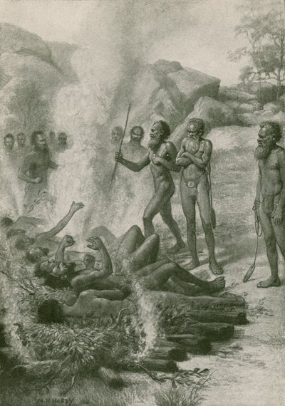 La prueba del fuego, una ceremonia totémica de Norman Hardy