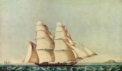 El Clíper de Opio Brig Anonyma en el Estrecho de Malaca, 1846 de Norman Hill