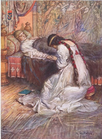 Sintió sus lágrimas en su mano, ilustración de 