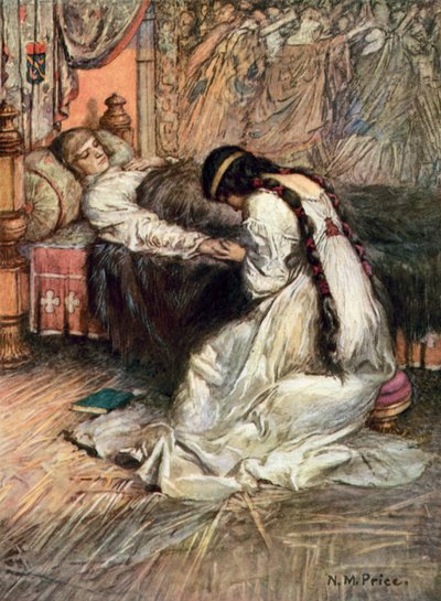 Tennyson, La princesa (litografía en color) de Norman Mills (after) Price