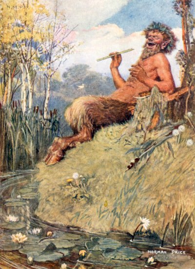 El dios y el junco (litografía en color) de Norman Mills (after) Price