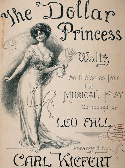 Cartel del musical "La princesa del dólar" de Norman Prescott Davies