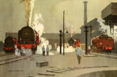 Cobertizos de motores de Camden Town de Norman Wilkinson