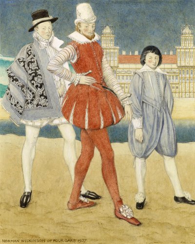 Mercutio y Benvolio - Romeo y Julieta de Norman Wilkinson