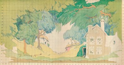 Escenografía para La pastora fiel, c1927 de Norman Wilkinson of Four Oaks