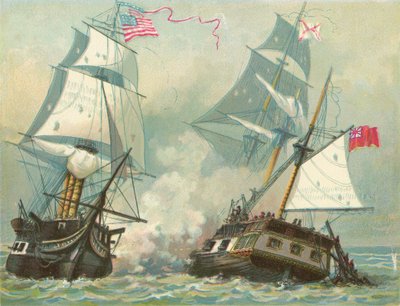 Lucha entre la Constitución y Guerriere de North American