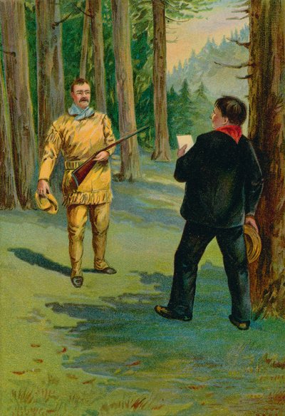 Theodore Roosevelt convocado al lecho del presidente moribundo de North American