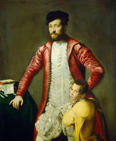 Alessandro Alberti con un Paje de North Italian 16th Century
