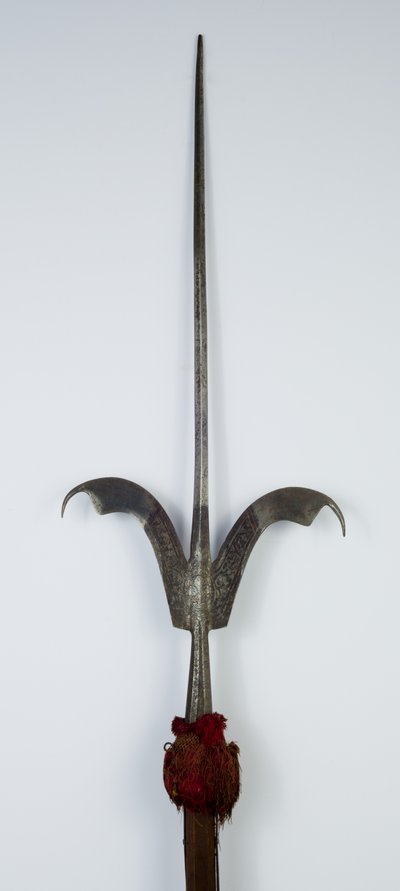 Lanza de Friuli (acero, madera y tela con rastros de dorado) de Northern Italian School