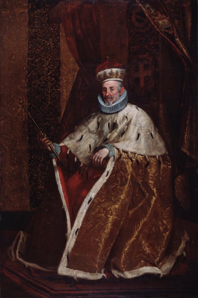 Retrato del dogo genovés Leonardo della Torre (óleo sobre lienzo) de Northern Italian School